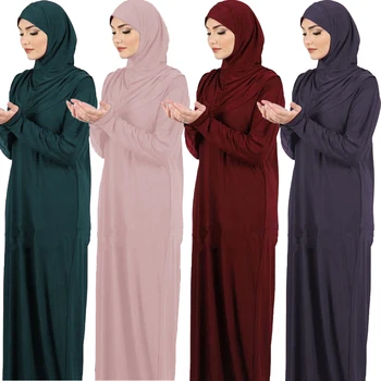 8 Culori Femeile Rugăciune Îmbrăcăminte Musulman Ramadan Abaya Caftan Femei jilbab-ul cu Hijab Abayat Rochie Modest Halat Islamice Arabe Haine