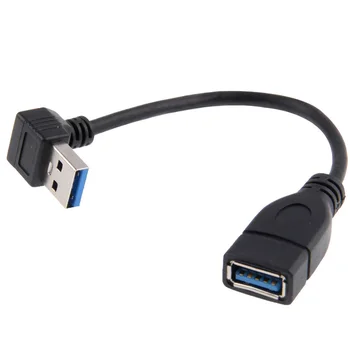 CY USB 3.0 de Tip a Male la USB 3.0 de Tip Feminin Cablu de Extensie 20cm 5Gbps de 90 de Grade