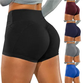 De zi cu zi Femei Casual pantaloni Scurți 2023 Primăvara și Vara Noi de Buzunar Hip Lift Cutat Slim Fit Yoga femeii Scurt
