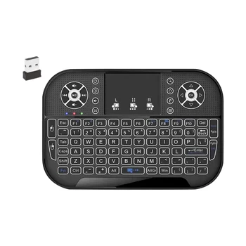 Iluminare din spate Mini 2.4 G Tastatura Bluetooth Air Mouse-ul fără Fir care pot fi Atinse de la Distanță de Control cu Receptor USB pentru Android Smart TV Box PC-ul