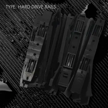 10 Perechi Hard Disk Șine Șasiu Cusca Accesorii Drive Bay Slider Șine din Plastic pentru 3.5 la 5.25 Hard Disk Tava Caddy