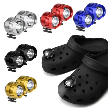 1pair Lumini Led Pentru Croc Impermeabil Muntele Croc Pantofi Reîncărcabilă Lumina Metal Faruri Accesorii de Decor Pentru Croc