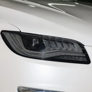 2 Buc Far Auto cu Folie de Protectie Fata Farului Negru Transparent TPU Autocolant Pentru Lincoln MKZ 2017 2018 2019 2020 Accesorii