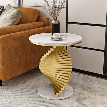 2022 Nordic masuta de cafea din marmură simple, moderne, creative, camera de zi canapea colț lumină câteva lux, balcon simplă măsuță rotundă