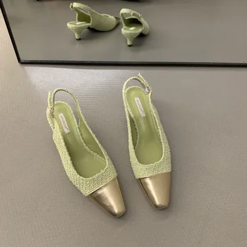 2023 Nou Brand Pentru Femei Sandale De Moda Violet Doamnelor Rochie Eleganta Pantofi Plat Subliniat Toe Slip On Casual În Aer Liber Tv Cu Sho