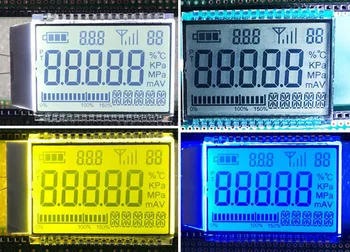32PIN HTN Pozitive De 5 Cifre Segmentul LCD Sudare Panou Alb/Verde Galben/Albastru lumina de Fundal 3V