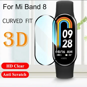 3D Folie de protectie Ecran Pentru Xiaomi Miband 8 Brățării Inteligente MiBand8 de Protecție Complet Capacul Protector de Ecran Filme Pentru Mi Band 8