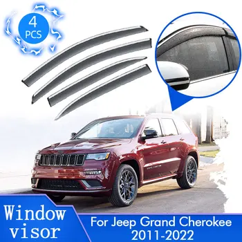 4buc Pentru Jeep Grand Cherokee WK2 2011~2022 Ploaie Windows Viziere Deflector Tent Tăiați Capacul Protector de Parbriz, Accesorii Auto