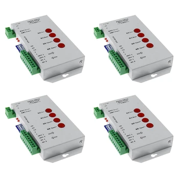 4X LED RGB Controller T1000S Card SD 2048Pixels Controler Pentru WS2801 WS2811 WS2812B SK6812 LPD6803 DC5-24V