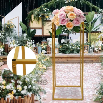 80cm Inaltime Pătrat Suport de Flori Pentru Petrecerea de Nunta Cina Centrala