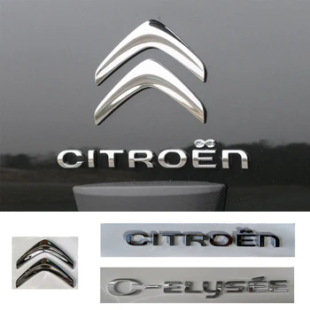 ABS Masina Portbagajul din Spate Insigna Coada Decal pentru Logo-ul Citroen C-ELYSEE 2008-2018 Emblema 3D Autocolant de Automobile Modificarea Accesorii