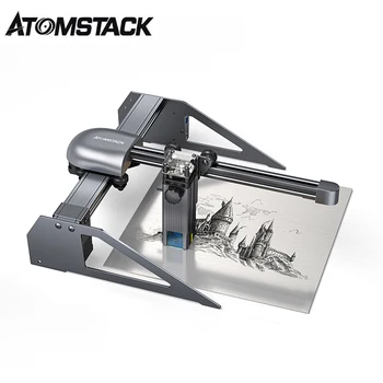 ATOMSTACK P7 PRO 40W Portabil cu Laser Gravare 200*200MM Z-Buton de Reglare a Înălțimii Gravare cu Laser Masina de debitat Lemn Metal