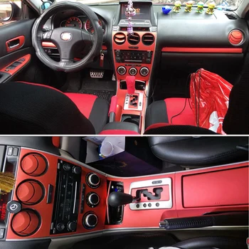 Auto-Styling 5D Fibra de Carbon Auto Interior Consola centrala Culoare Schimbare de Turnare Decalcomanii Autocolant Pentru Mazda 6 2003-2015
