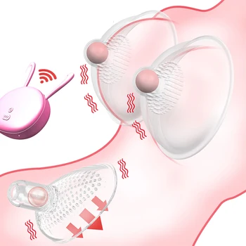 Biberon Masaj Vibrator Stimulator Clitoris, Sex Oral Pentru Adulti Jucarii Sexuale Pompa De San Extindere Linge Mamelonul Vibrator Pentru Femei
