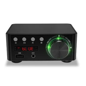 Bluetooth 5.0 Digital Putere Amplificator Audio de bord 50WX2 Stereo AMP Amplificador Home Theater USB, TF Card Player
