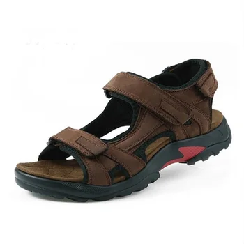 Calitate De Top Pentru Bărbați Sandale De Vară Papuci Piele Barbati Pantofi În Aer Liber Sandale De Vara Pentru Barbati Plat Sandalias Hombre Zapatos