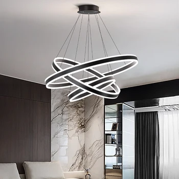 Camera de zi pandantiv lampă este modern atmosferică simplu minimalist de lux, bar circular sufragerie, dormitor candelabru lumina
