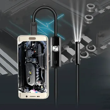Camera endoscop Usb de Tip c 5.5 mm Lentilă Auto Mini Camere ip67 rezistent la apa Profissional Smartphone Android Puncte pentru Autoturisme Țeavă