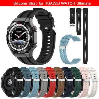 Curea din silicon pentru HUAWEI WATCH Final Bratara de Înlocuire Watchband pentru Huawei Ultimate Watch/Oficiale Același Stil Bratara
