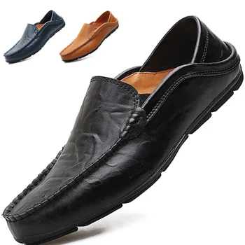 De Dimensiuni mari din Piele Barbati Pantofi Casual Pantofi de Piele Îngroșată Respirabil Pantofi pentru Bărbați Patru Sezoane Universal Pantofi în aer liber