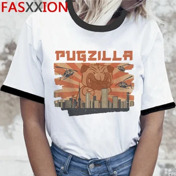 Drăguț Pug sus tees t-shirt femei estetice ulzzang tumblr streetwear 2021 tricou top teuri tumblr