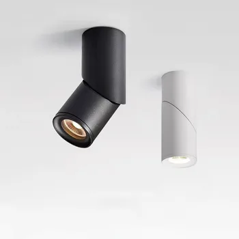 Estompat de Rotație Spoturi cu LED-uri COB LED Tavan Lumini la fața Locului AC110-220V LED Lampă de Perete Cald Alb Rece pentru Iluminat Interior