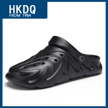 HKDQ Moda Usoare EVA Bărbați Saboți de Vară Confortabil Papuci Pentru Barbati rezistenta la Uzura, Non-alunecare în aer liber Sandale de Plaja Barbati