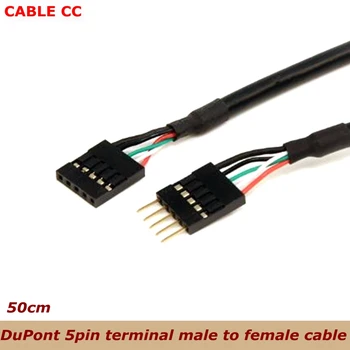 Intern USB 5Pin IDC placa de baza conector de sex masculin la feminin cablu de extensie pentru cea mai bună calitate de gazdă calculator