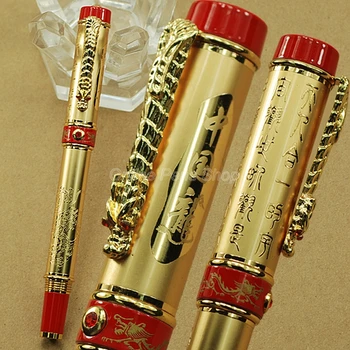 Jinhao de Metal de Aur China Dragon M Peniță de Stilou JF008