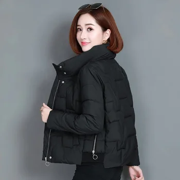 Jos Jacheta Femei Scurta Îngroșarea 2023 Nou Versiunea coreeană Parka Liber Îmbrăcăminte de Bumbac Haina de Iarna Puffer Jacheta Femei Topuri