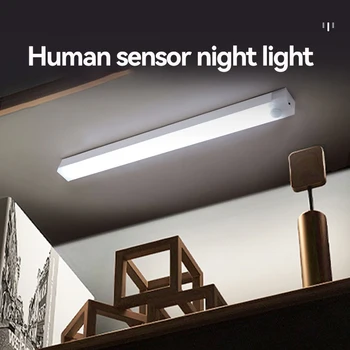 LED Lumina de Noapte Incarcator USB Electromagnetice de Aspirație Mișcare Senzor de Lumină Pentru dulap Dulap Hol Dormitor de Iluminat Decorative
