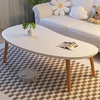 Lemn Minimalist Masă Mică Parte Estetic Living Mesa Laterală Nordică, Masă De Cafea Marmură Dormitor Muebles De Mobilier De Acasă