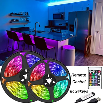 Lumini LED pentru Camera SMD5050 Lumini de Gheață TV Iluminare LED Strip Lumină Schimbare de Culoare Decorare Dormitor DC5V 1m 2m 3m 4m 5m 10m 15m