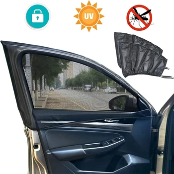 Masina Geam Lateral Umbrele de soare Visor UV Proteja Anti-tantari Insecte Cortina Parasolar Ochiuri de Geam de Protecție Filme Accesorii Auto