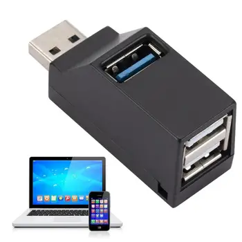 Mini USB Extender USB 3.0 Hub Port de Extensie Pentru Laptop 3-Port Plug-and-Play Expander Hub Puternic Portul de Alimentare Extensie Pentru Laptop