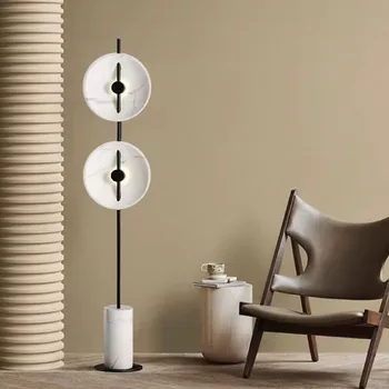 Mito Lampa de Podea minimalist designer de Marmură Albă Lampa de Camera de zi dormitor lampă de noptieră Hotel Decor decor acasă lampa
