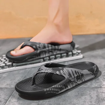 Moda Non-Alunecare EVA Talpa Groasă, Platforme Pantofi pentru Bărbați papuci de Vara 2023 Camuflaj Anti-Miros Plaja Papuci de Interior
