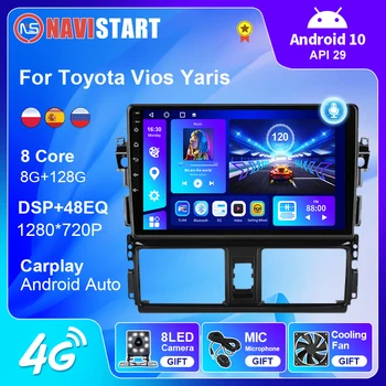 NAVISTART 2Din Android Pentru Toyota Vios Yaris 2013 2014 2015 2016 Masina Radio Player Multimedia Navigatie GPS Carplay Camera Video