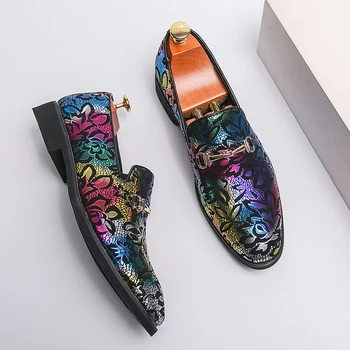 Noi Mocasini pentru Bărbați Slip-On Rotund Toe Mens Pantofi eleganți Pantofi Handmade pentru Barbati cu Transport Gratuit Dimensiune 38-46