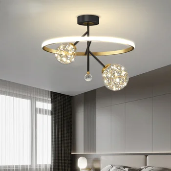 Nordic Lumini cu LED-uri Corpuri de Dormitor Living Sufragerie Bucatarie Villa Restaurant Sala de Lămpi de Iluminat Interior Candelabru