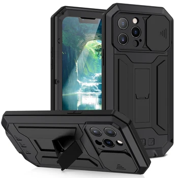 Noua Armura Grele Telefon Caz Pentru Iphone 13 Pro Max Metal Aluminiu Caz De Protecție Kickstand Pentru Iphone 13 Mini