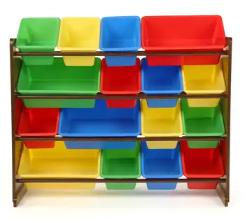 Nuc inchis Jucărie pentru Copii de Depozitare Organizator cu 16 Multi Colorate de Plastic, Containere de Depozitare