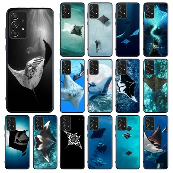 Ocean Animal Manta Ray Caz de Telefon pentru Samsung Galaxy A13 A22 A32 A71 A33 A52 A53 A72 A73 A51 A23 A31 A34 A54 A52 A53S
