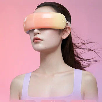 Ochi aparat de Masaj 3D Smart Airbag Vibrații de Îngrijire a Ochilor Instrument Compresa Fierbinte Bluetooth Masaj Ochi Ochelari de Oboseala Husă & Rid