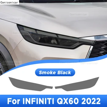 Pentru INFINITI QX60 2022 Exterior Auto Faruri Anti-zero Lampă Față Tentă TPU Film Protector de Acoperire Accesorii Autocolant