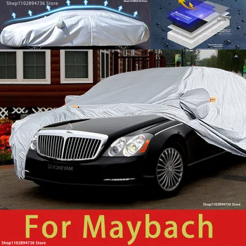 Pentru Maybach în aer liber Protecție Completă Mașină acoperită de Zăpadă Acoperă Parasolar rezistent la apa Praf de Exterior accesorii Auto