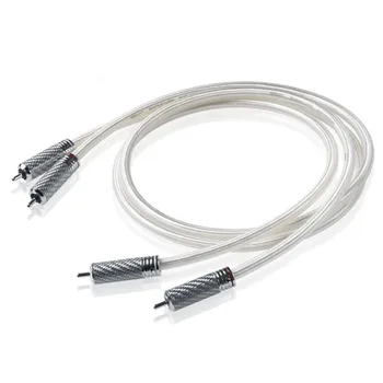 Pereche QED Signature Versiune Stereo RCA Cablu de Înaltă Performanță Premium Hi-Fi Audio 2rca la 2rca Interconectare Cablu