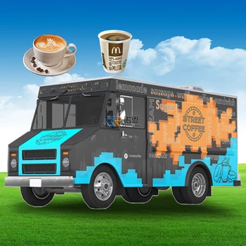 Piscină Fast-Food Truck Cărucior Mobil Inghetata Automat De Vehicul Alimente Trailer Complet Echipate