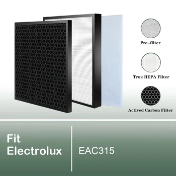 Purificator de aer Înlocuire Filtru Pentru Electrolux EAC315 Carbon activ si Filtru HEPA Set