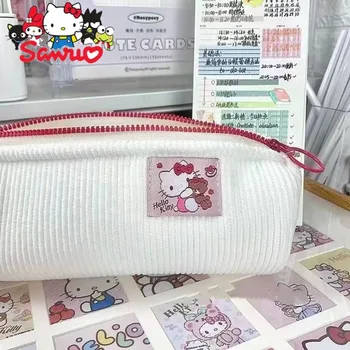 Sanrio Melodie Kuromi Hello Kitty Cinnamoroll Pochacco Creion Sac Ins Student Papetărie Caz Creion Pantaloni De Catifea Cord Drept Pen Sac